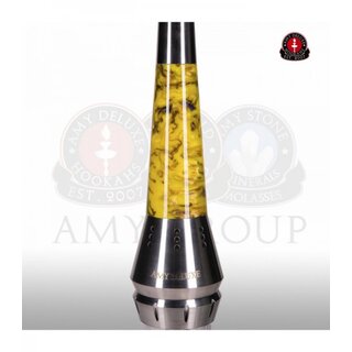 Amy Deluxe Shisha Galactic Steel S 1200 - Transparent - RS Yellow kaufen