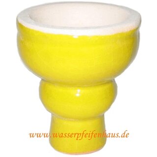 Aladin Tonkopf ca. 6 cm glasiert Gelb   kaufen