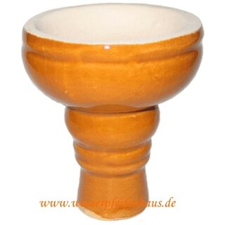 Aladin Tonkopf glasiert ca. 7,5 cm Durchmesser orange kaufen