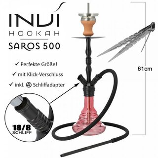 INVI Saros Hookah 500 Schwarz - Pink Shiny kaufen