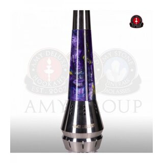 Amy Deluxe Shisha Galactic Steel S 1200 - Transparent - RS Purple kaufen