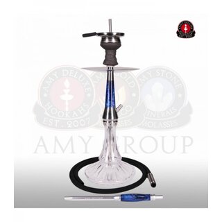 Amy Deluxe Shisha Galactic Steel S 1200 - Transparent - RS Blue kaufen