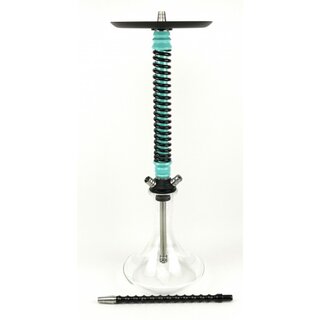 Mamay Customs Shisha Coilover  - Clear - Turquoise Black kaufen