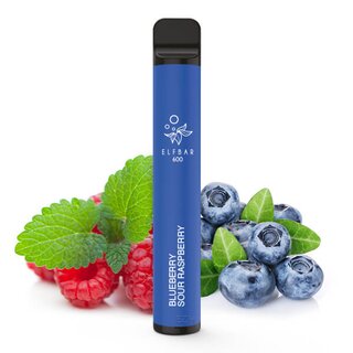 Elf Bar 600 - Einweg E-Shisha - Blueberry Sour Raspberry - Nikotinfrei kaufen