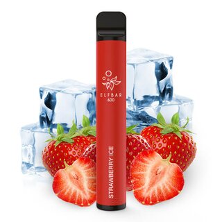 Elf Bar 600 - Einweg E-Shisha - Strawberry Ice - Nikotinfrei kaufen