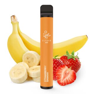 Elf Bar 600 - Einweg E-Shisha - Strawberry Banana - Nikotinfrei kaufen