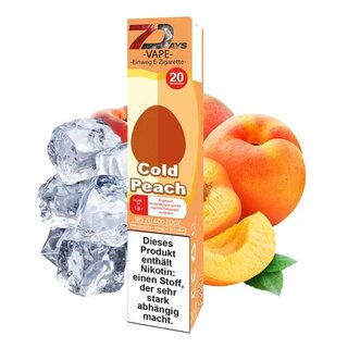 7Days Vape - Cold Peach Einweg E-Shisha kaufen