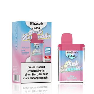 Smokah x Flask Pocket Vape 600 - Einweg E-Shisha - Pink Lemonade kaufen