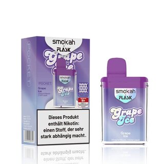 Smokah x Flask Pocket Vape 600 - Einweg E-Shisha - Grape Ice kaufen