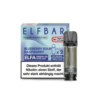 ELFA Elf Bar - Prefilled Pod - Blueberry Sour Raspberry - 2 Stck kaufen