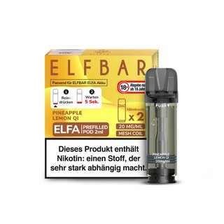ELFA Elf Bar - Prefilled Pod - Pineapple Lemon Qi - 2 Stck kaufen